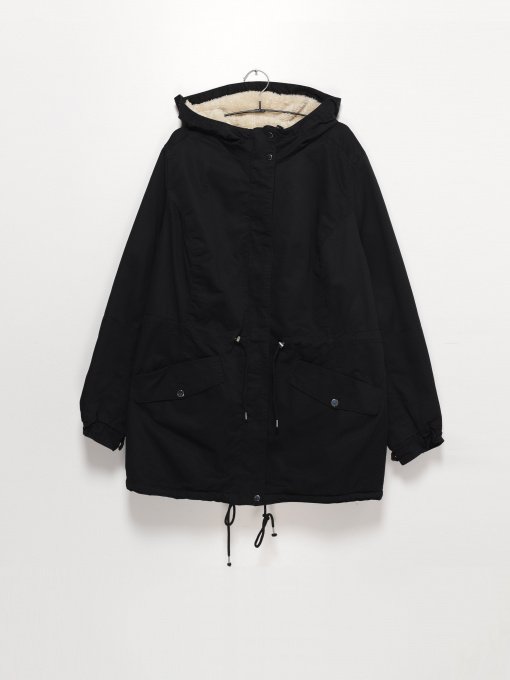 Куртки та дублянки H&M модель 0781688_чорний Фото