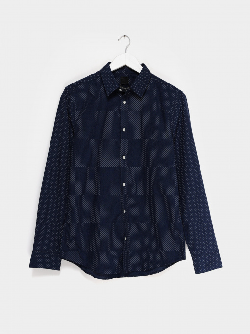 Рубашки H&M модель 0781758_т.синій з білим Фото