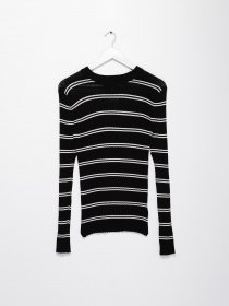 Свитры и кардиганы H&M модель 08020231_чорний з білим Фото