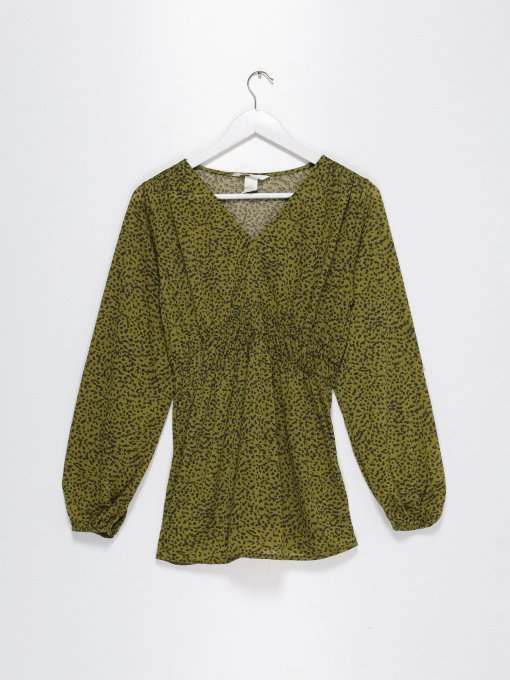 Рубашки H&M модель 0808819_зелений з чорним Фото