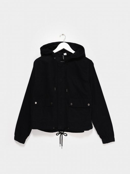 Куртки та дублянки H&M модель 0821911_чорний Фото
