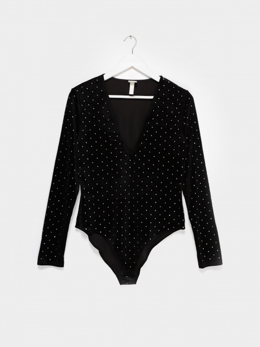 Боди и корсеты H&M модель 0908551_чорний комб. Фото