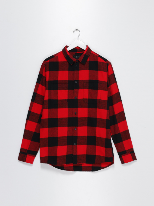 Сорочки H&M модель 0908891_червоний комб. Фото