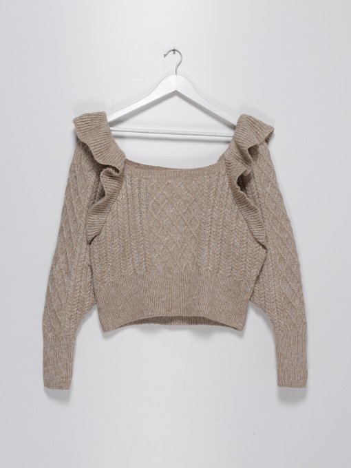 Свитры и кардиганы H&M модель 0918525_бежевий Фото