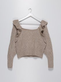 Светри та кардигани H&M модель 0918525_бежевий Фото