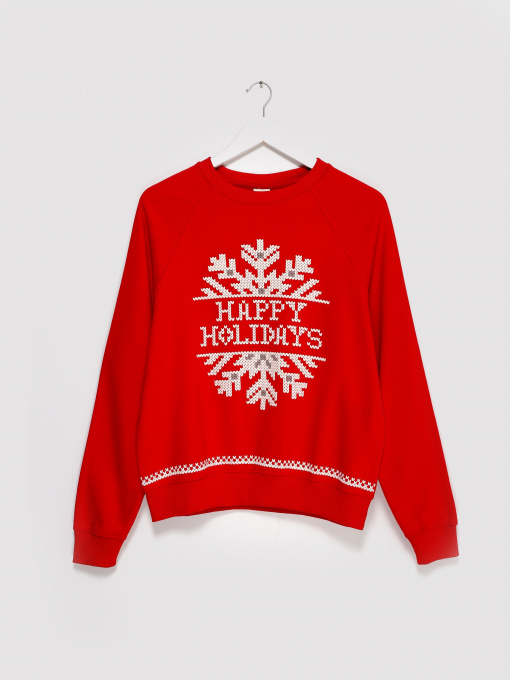 Худи и свитшоты H&M модель 0927653_червоний комб. Фото