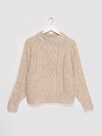 Свитры и кардиганы H&M модель 0943782_бежевий Фото