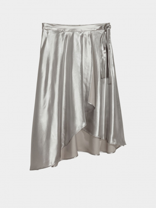 Спідниці H&M модель 0558364_срібний Фото