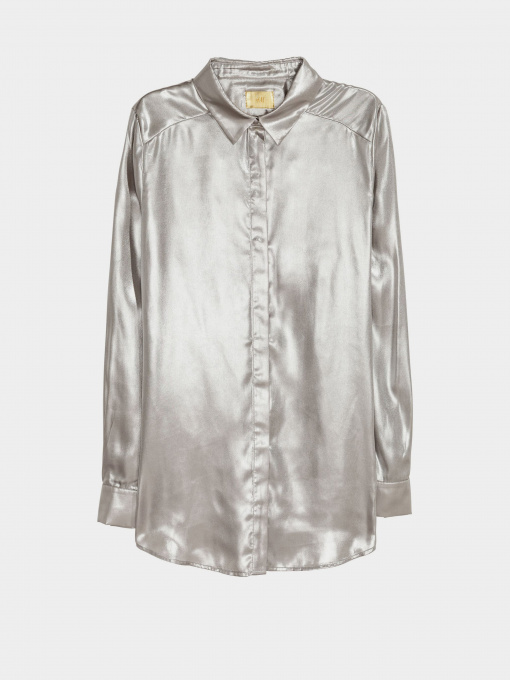 Рубашки H&M модель 0565731_срібний Фото