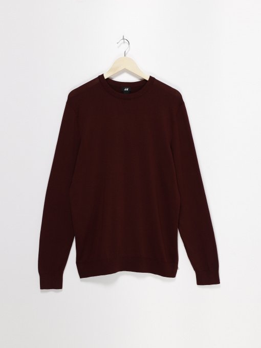 Свитры и кардиганы H&M модель 0340546_бордовий Фото