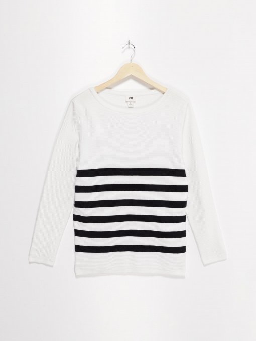 Свитры и кардиганы H&M модель 0340654_білий комб. Фото