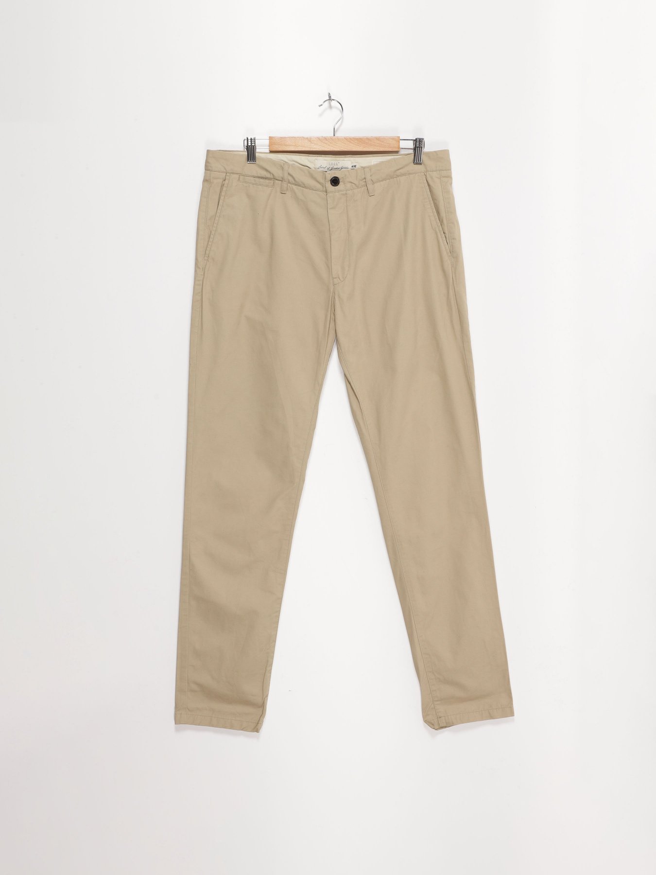 Брюки H&M модель 0349637_бежевий Фото