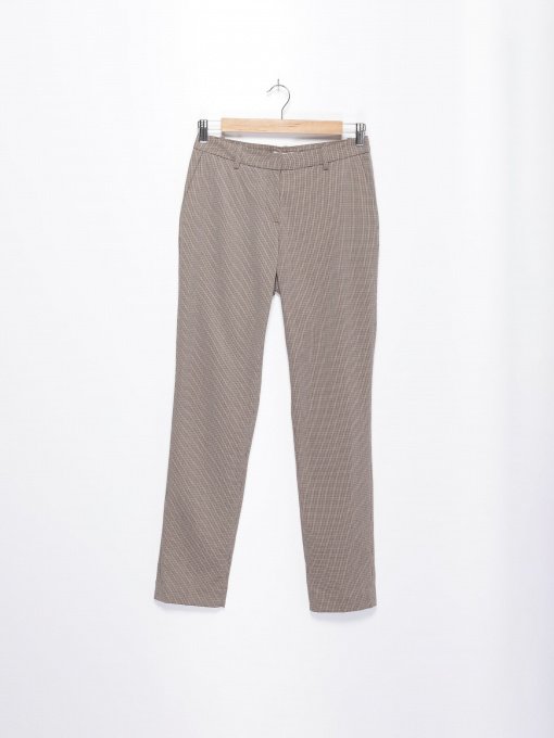 Штани H&M модель 0350082_бежевий комб. Фото