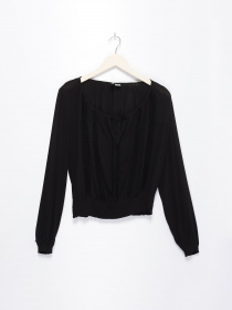Сорочки H&M модель 0354242_чорний Фото