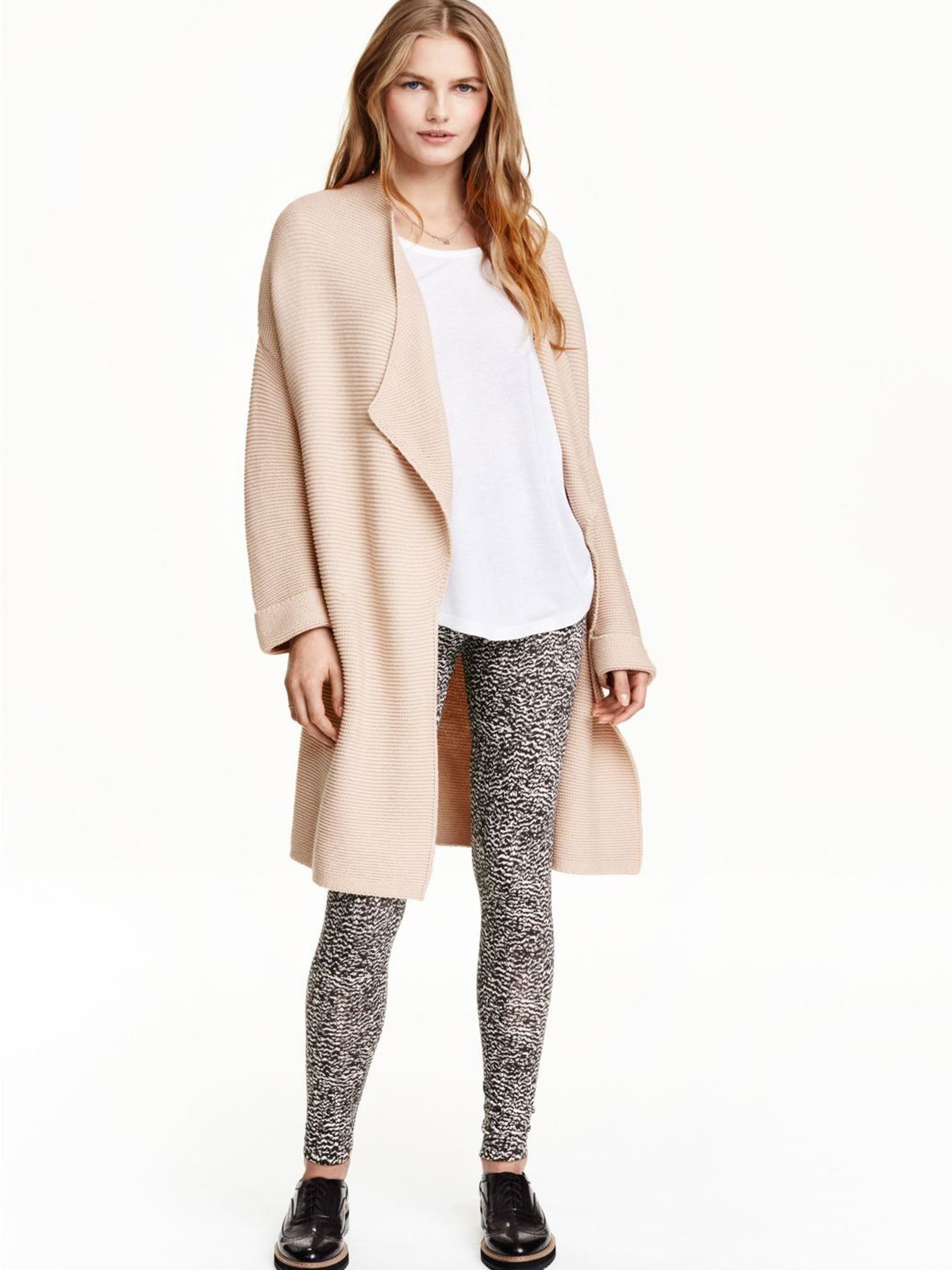 Свитры и кардиганы H&M модель 0358581_бежевий Фото