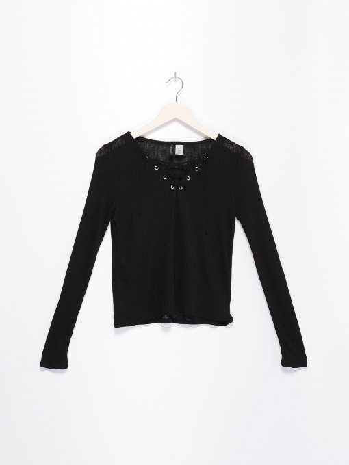 Худи и свитшоты H&M модель 0382746_чорний Фото