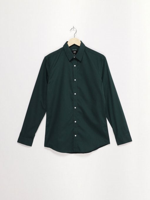 Рубашки H&M модель 0400531_т.зелений Фото
