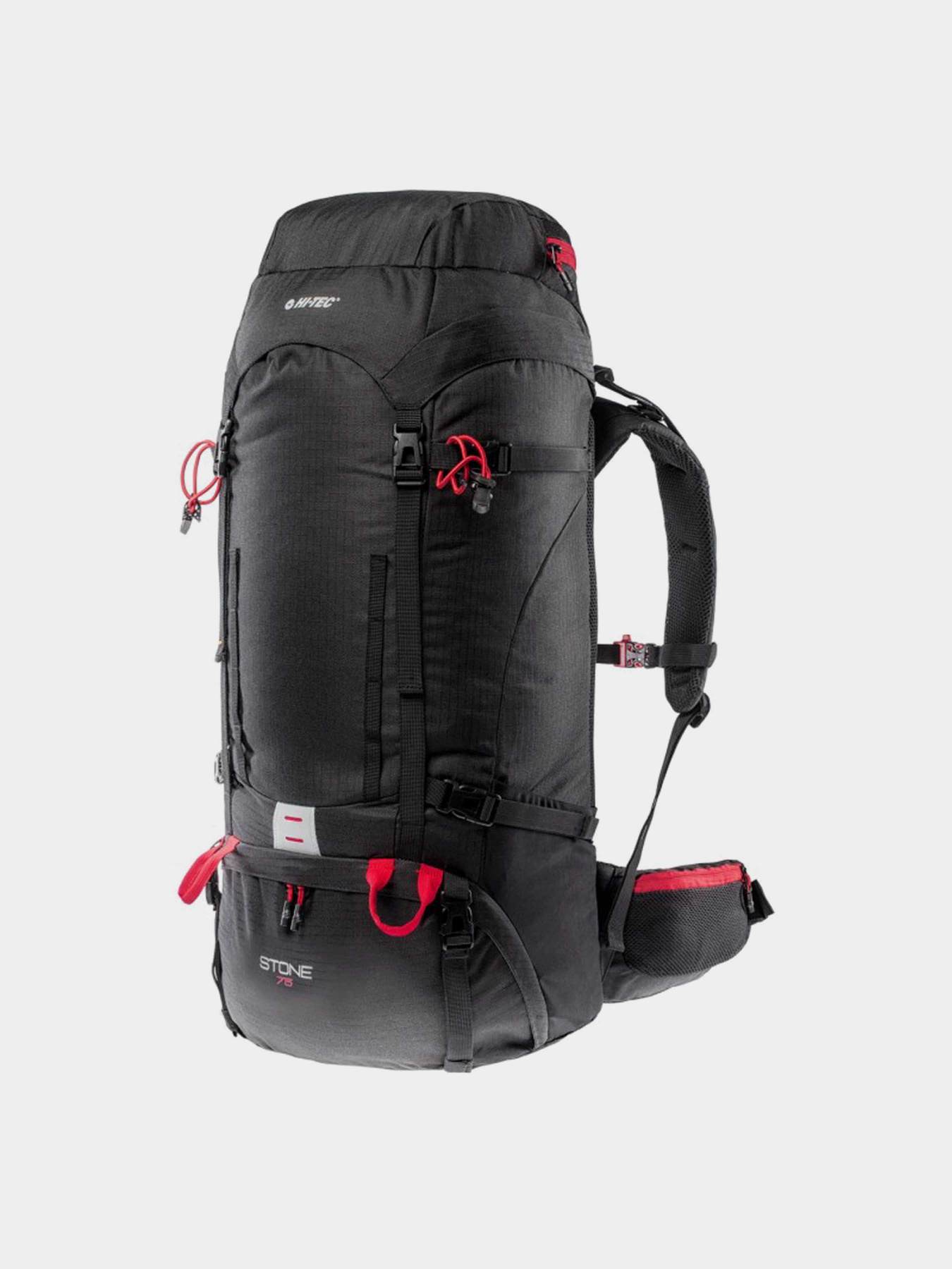 Рюкзаки Hitec Stone 75 модель STONE 75-BLACK/HIGH RISK RED Фото