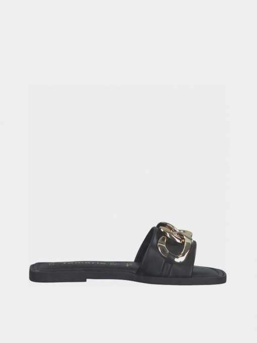 Шлёпанцы Tamaris модель 1-1-27119-28 048 BLACK/GOLD Фото