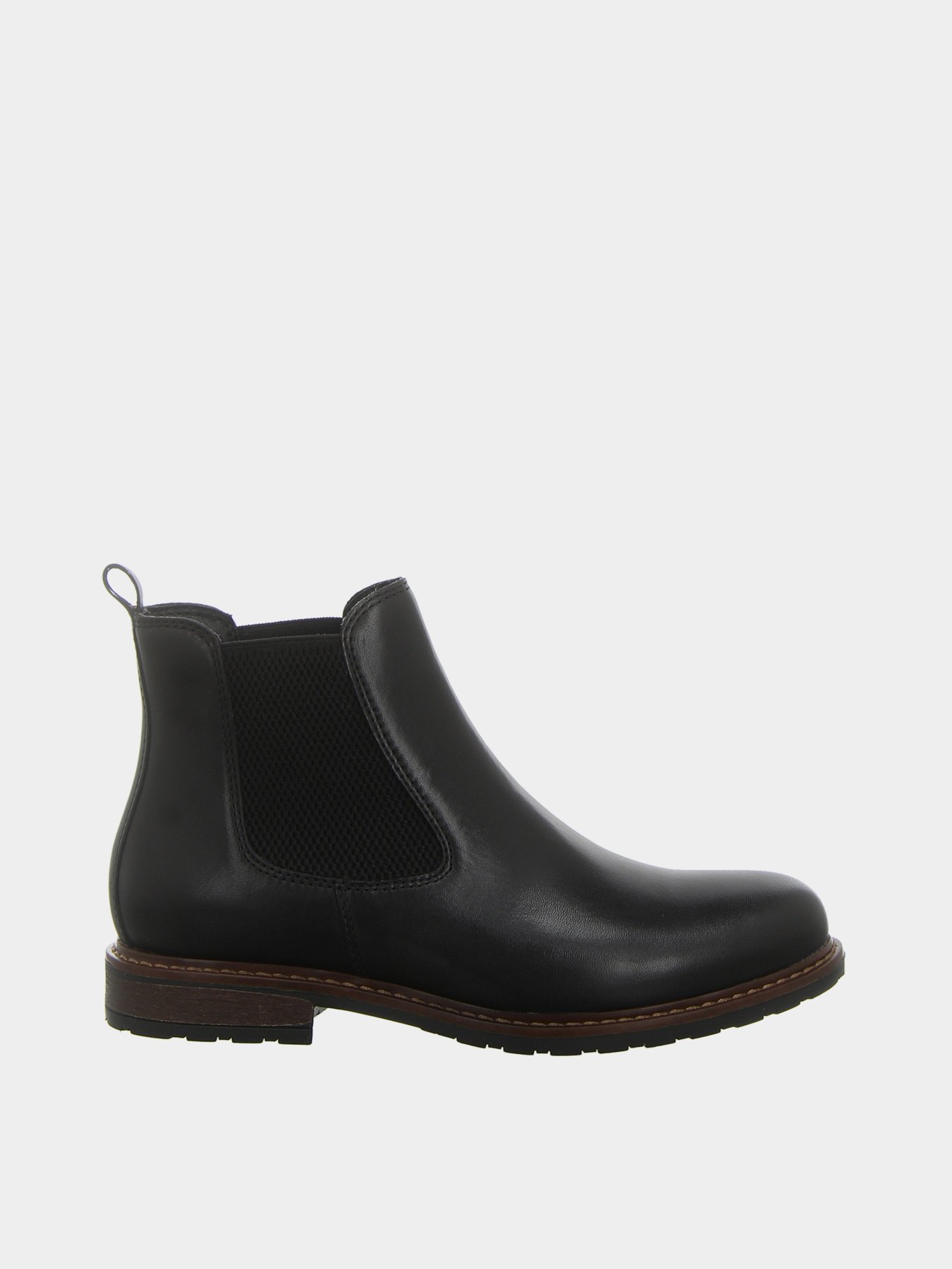 Ботинки и сапоги Tamaris модель 1-1-25056-29 003 BLACK LEATHER Ботинки и сапоги Tamaris модель 1-1-25056-29 003 BLACK LEATHER Фото