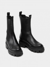 Ботинки и сапоги Tamaris Chelsea модель 1-1-25498-29 003 BLACK LEATHER Фото