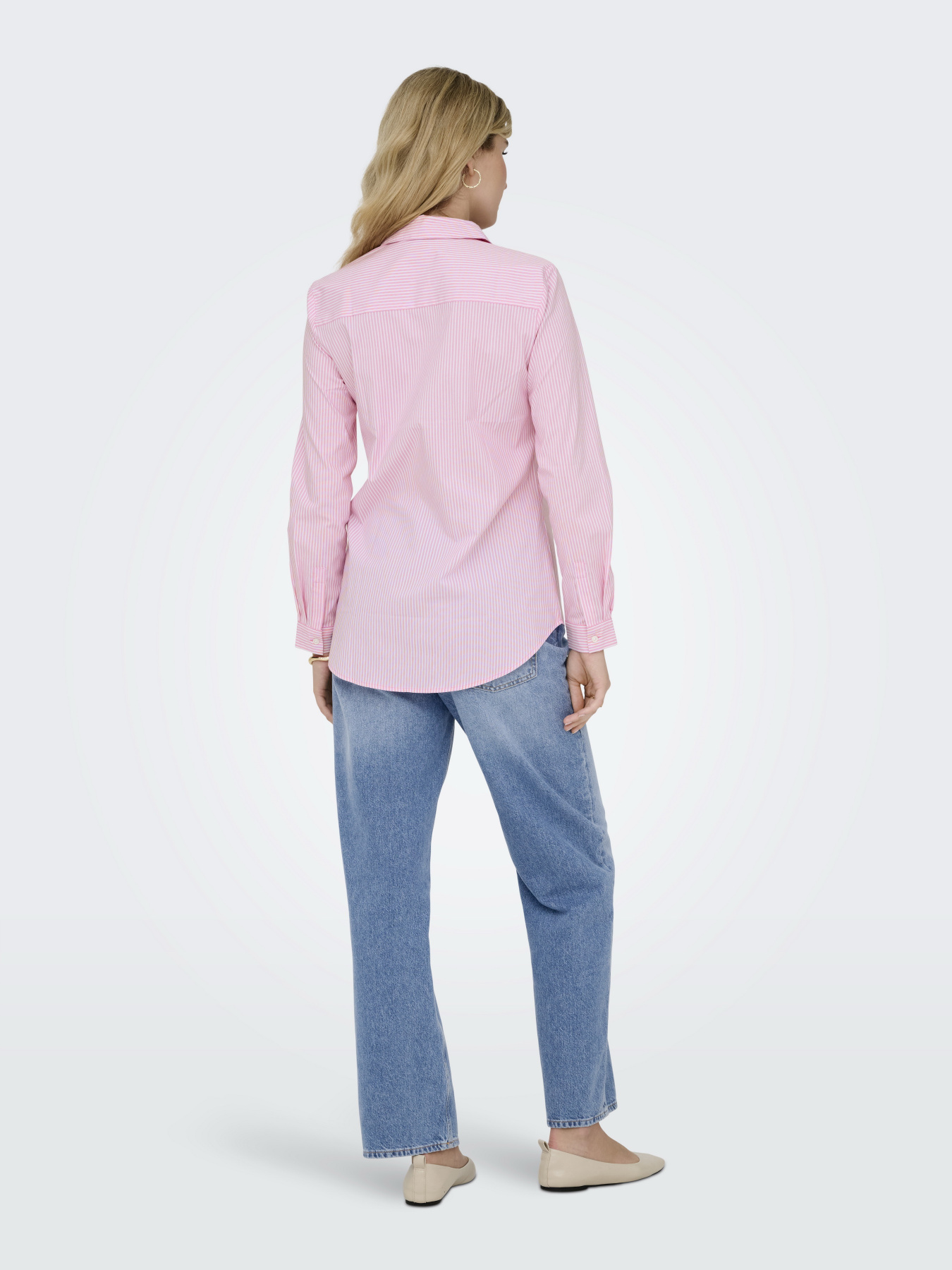 Рубашки JDY MIO L/S SHIRT модель 15149877_Shocking Pink SMALL WHITE Фото