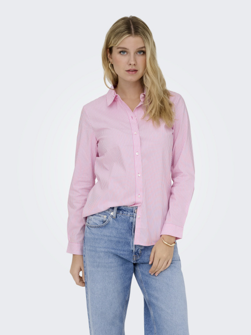 Сорочки JDY MIO L/S SHIRT модель 15149877_Shocking Pink SMALL WHITE Фото