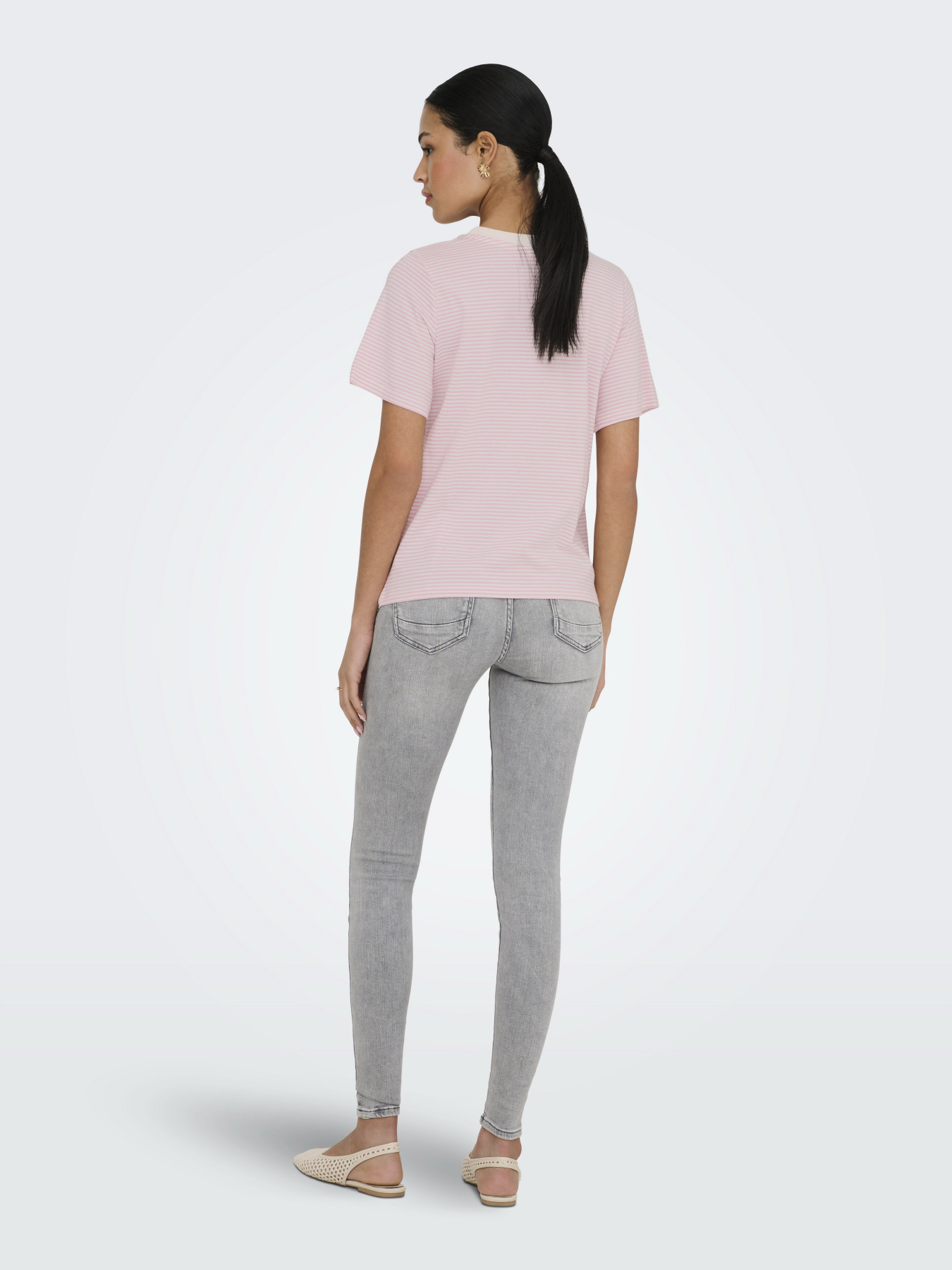 Футболки і поло JDY PISA S/S PRINT TOP модель 15298612_Cloud Dancer FRAGRANT LILA Фото