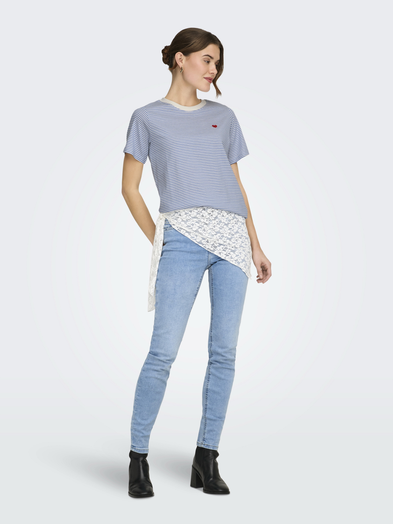Футболки і поло JDY PISA S/S PRINT TOP модель 15298612_Ebb And Flow CD STRIPES AN Фото