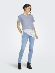 Футболки і поло JDY PISA S/S PRINT TOP модель 15298612_Ebb And Flow CD STRIPES AN Фото