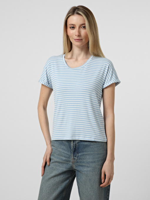 Футболки і поло JDY SISSY S/S O-NECK TOP модель 15325267_Cashmere Blue CLOUD DANCER Фото