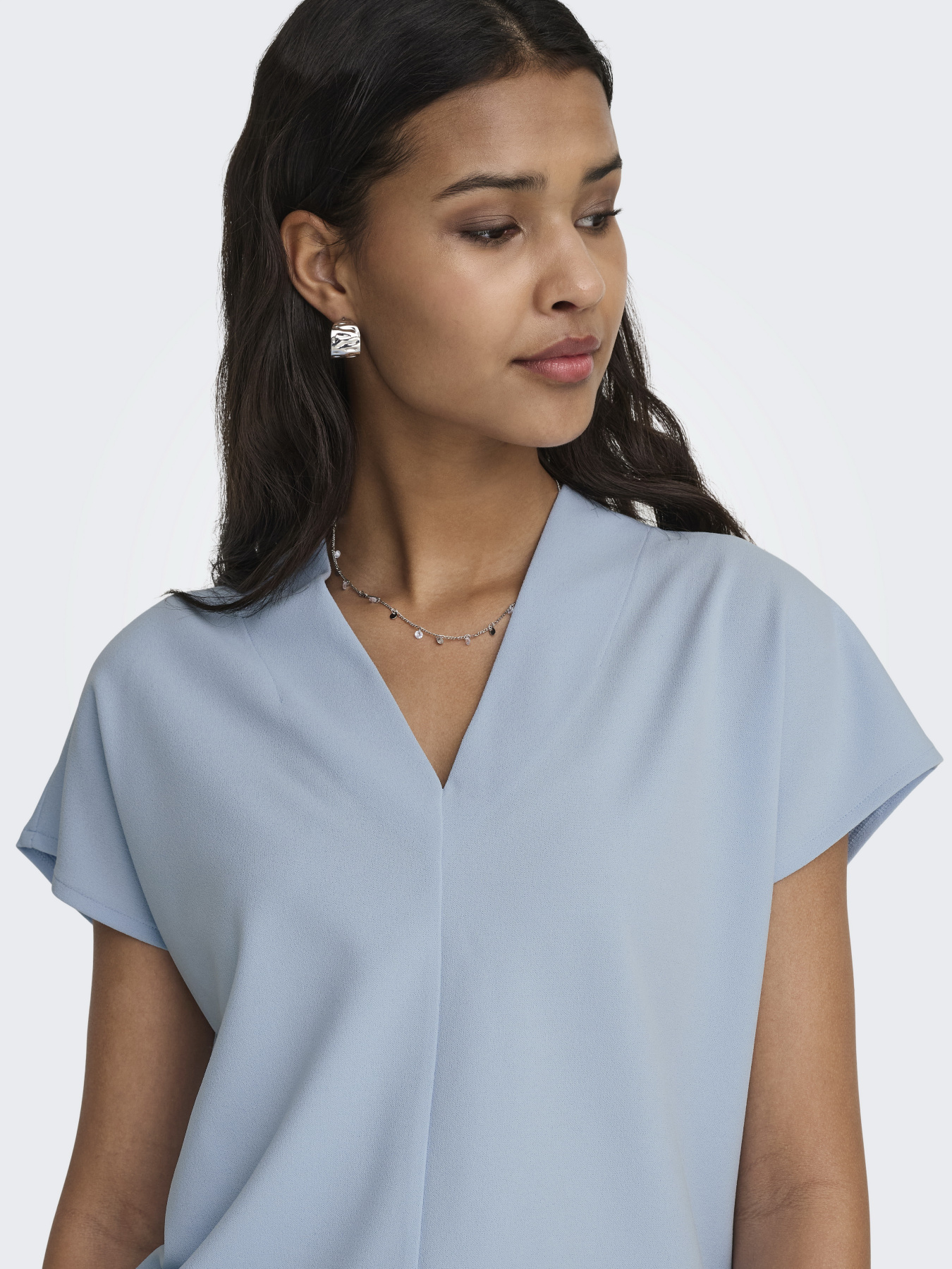 Футболки и поло JDY JOY LIFE S/S TOP модель 15363209_Cashmere Blue Футболки и поло JDY JOY LIFE S/S TOP модель 15363209_Cashmere Blue Фото
