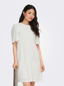 Платья JDY CARLA CATHINKA S/S DRESS модель 15254680_Cloud Dancer Фото