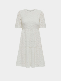 Платья JDY CARLA CATHINKA S/S DRESS модель 15254680_Cloud Dancer Фото
