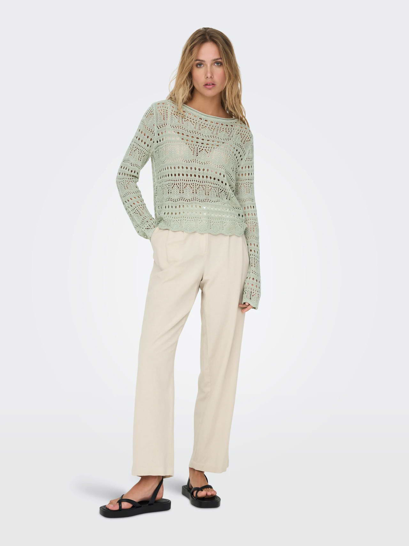 Худи и свитшоты JDY SUN LAY L/S BOATNECK PULLOV. K модель 15287384_Desert Sage Худи и свитшоты JDY SUN LAY L/S BOATNECK PULLOV. K модель 15287384_Desert Sage Фото