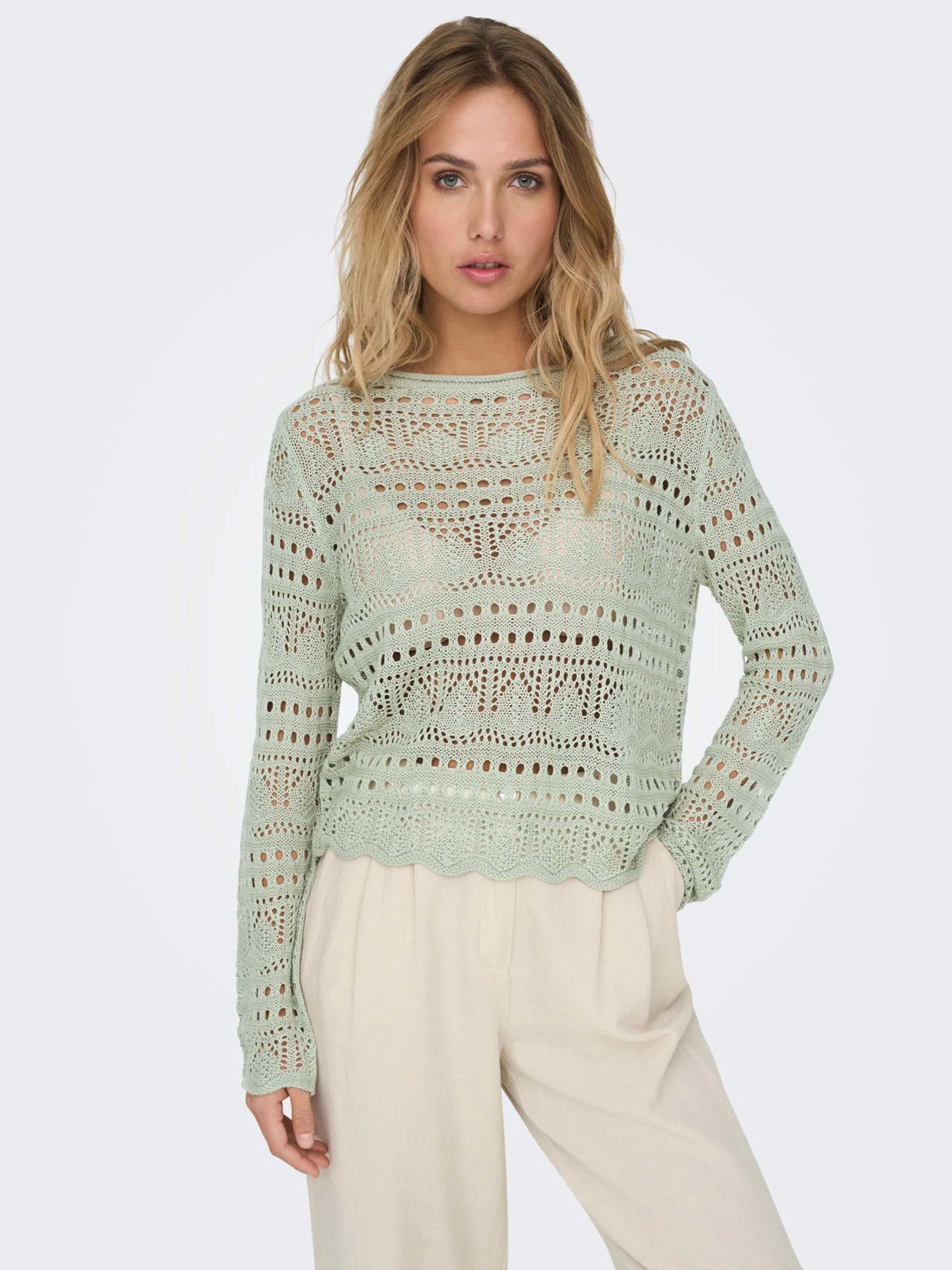 Худи и свитшоты JDY SUN LAY L/S BOATNECK PULLOV. K модель 15287384_Desert Sage Худи и свитшоты JDY SUN LAY L/S BOATNECK PULLOV. K модель 15287384_Desert Sage Фото