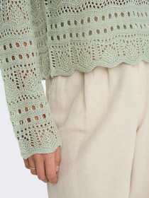 Худи и свитшоты JDY SUN LAY L/S BOATNECK PULLOV. K модель 15287384_Desert Sage Фото