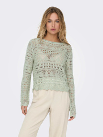 Худи и свитшоты JDY SUN LAY L/S BOATNECK PULLOV. K модель 15287384_Desert Sage Фото