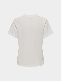 Футболки і поло JDY PISA S/S PRINT TOP модель 15298612_Cloud Dancer CHERRY Фото