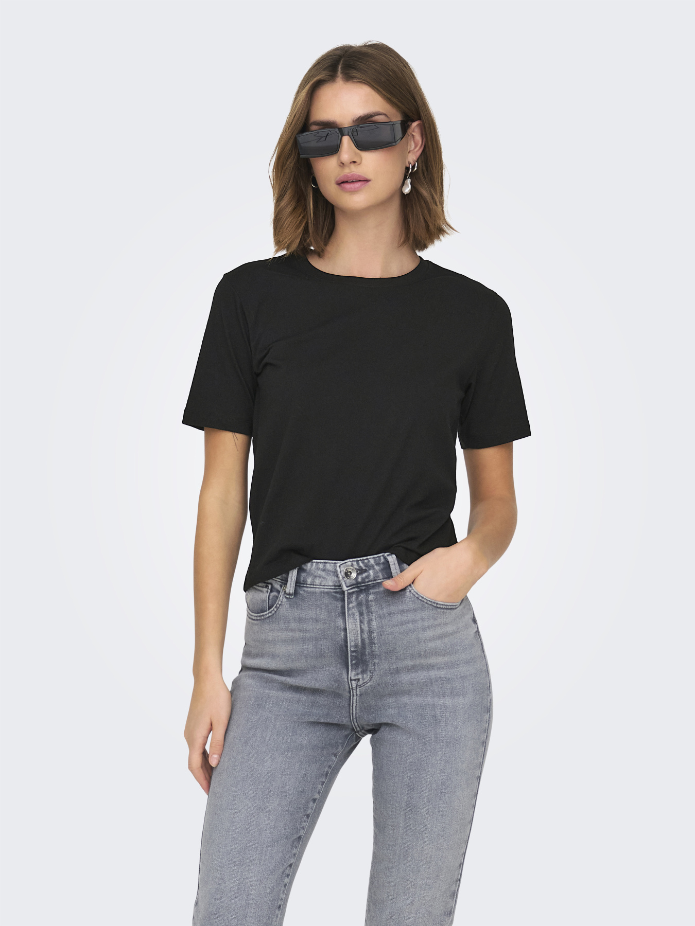 Футболки и поло JDY REX S/S TOP модель 15344612_Black Фото