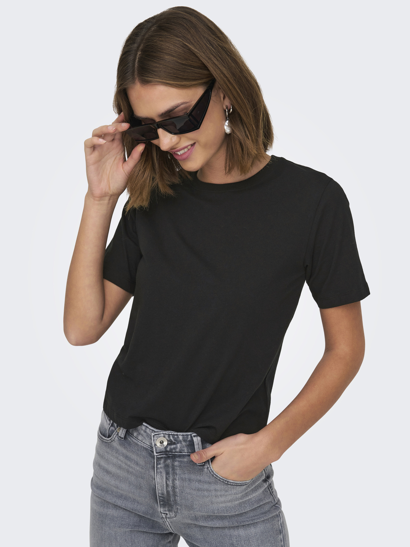 Футболки и поло JDY REX S/S TOP модель 15344612_Black Фото