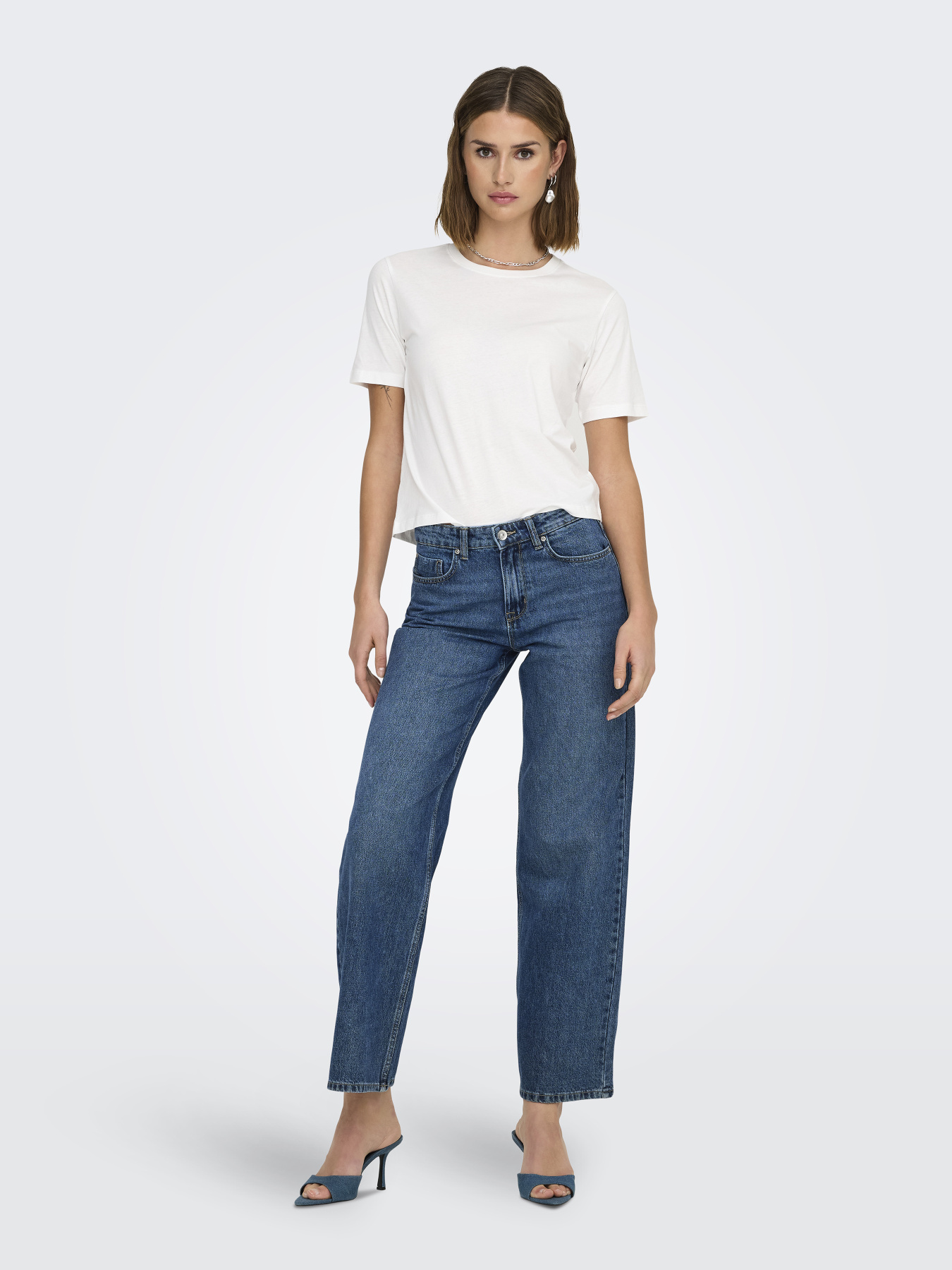 Футболки и поло JDY REX S/S TOP модель 15344612_Cloud Dancer Фото