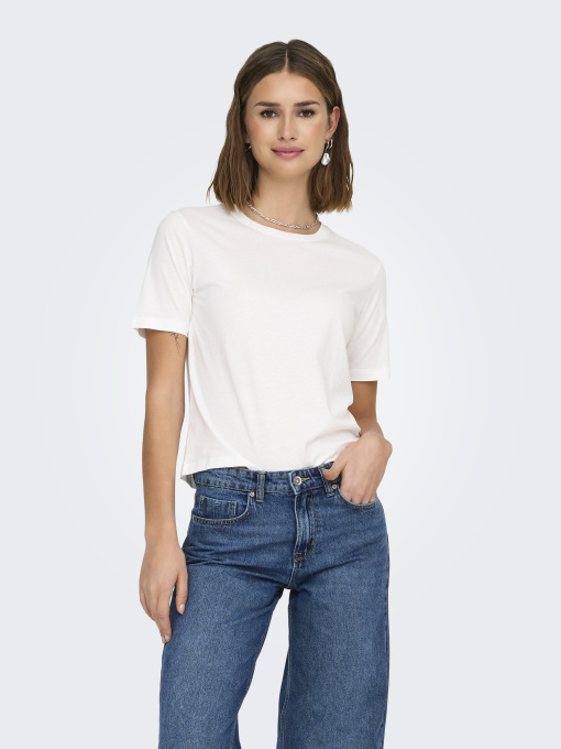 Футболки і поло JDY REX S/S TOP модель 15344612_Cloud Dancer Фото