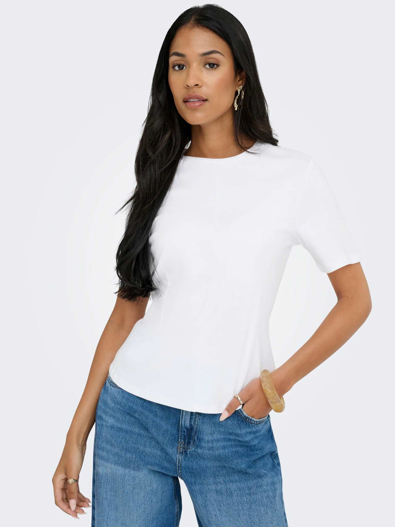 Футболки і поло JDY EVA S/S TOP модель 15370716_White Фото