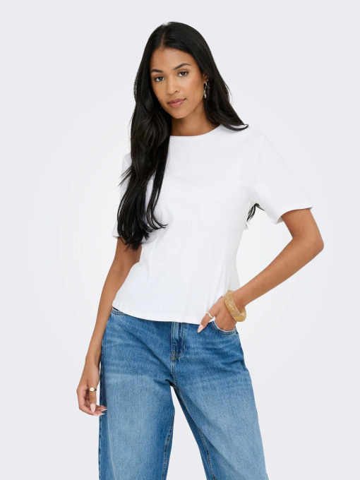 Футболки і поло JDY EVA S/S TOP модель 15370716_White Фото