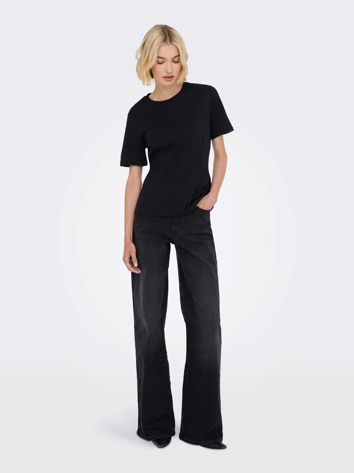 Футболки и поло JDY EVA S/S TOP модель 15370716_Black Фото