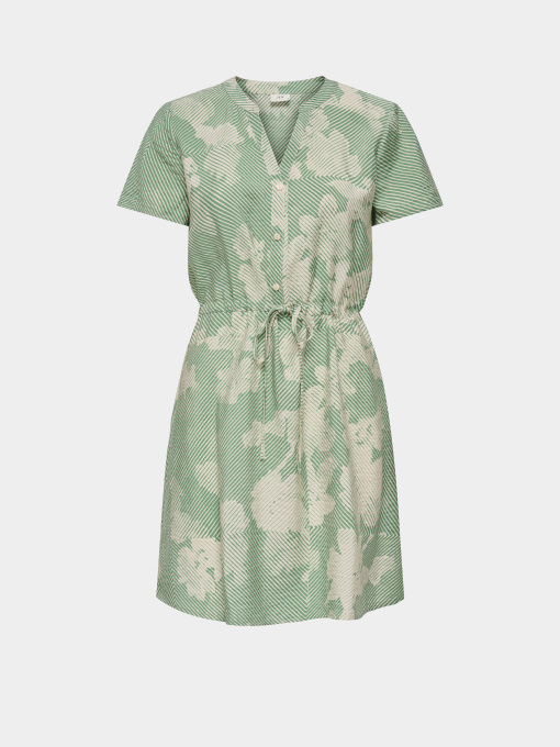 Платья JDY TROYA LIFE S/S V SHORT DRESS модель 15371204_Deep Green 39-01-26 GRAPHI Фото