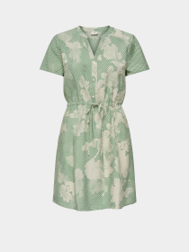 Платья JDY TROYA LIFE S/S V SHORT DRESS модель 15371204_Deep Green 39-01-26 GRAPHI Фото