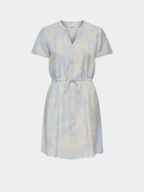 Платья JDY TROYA LIFE S/S V SHORT DRESS модель 15371204_Powder Blue 40-01-26 GRAPH Фото