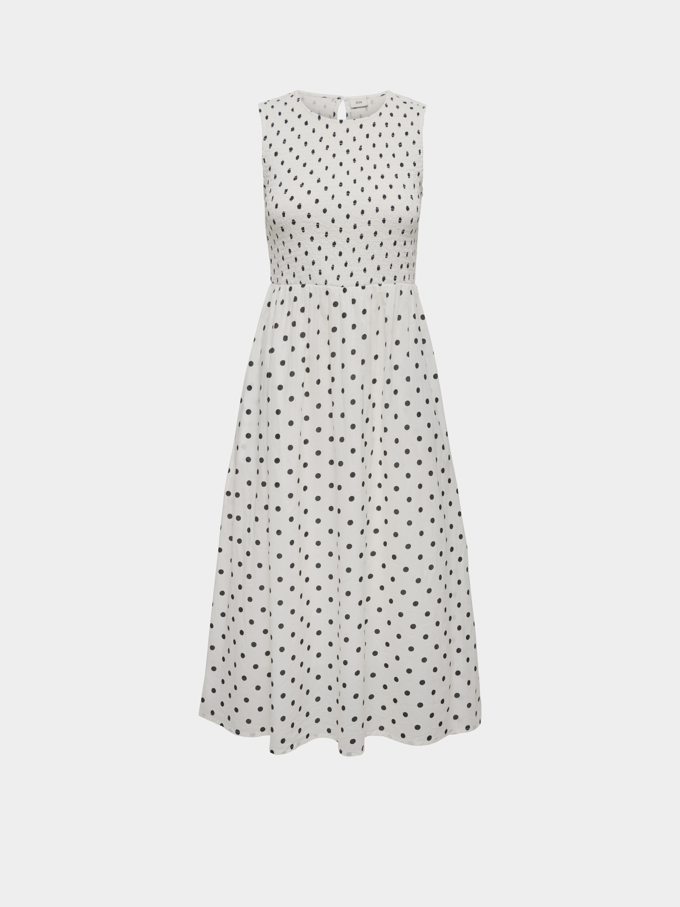 Сукні JDY DIEGO S/L SMOCK MIDI DRESS модель 15373074_Cloud Dancer BLACK DOT Фото